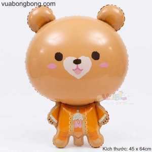 Bong bóng gấu nâu oxi bán dạo